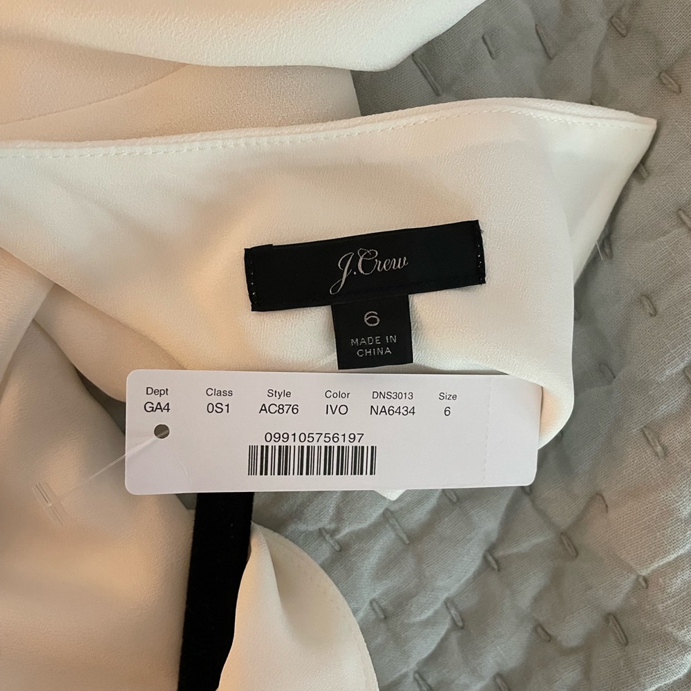 J. Crew Ruffle Jumpsuit in Ivory (NWT) - Picture 4 of 4
